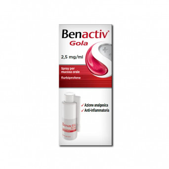 Benactiv Throat Spray para dolor de garganta y mucosa oral inflamada