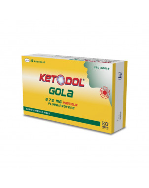 Ketodol Gola 16 pastiglie limone e miele combatte l'infiammazione e l'irritazione della gola