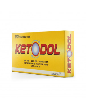 Ketodol 25 mg + 200 mg 20 comprimés