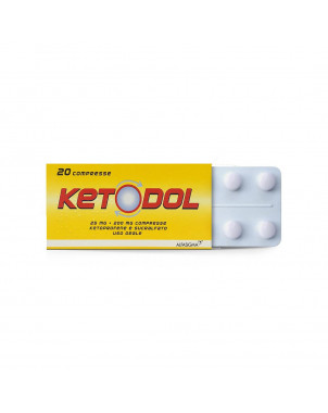 Ketodol 20 compresse 25 mg + 200 mg