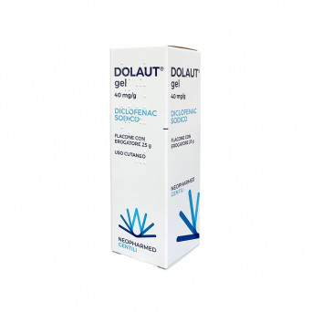 Dolaut gel spray 25 g indicated for the local treatment of painful and inflammatory conditions