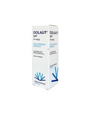 Dolaut gel spray 25 g indicated for the local treatment of painful and inflammatory conditions