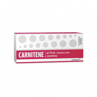 Carnitene soluzione orale 10 flaconcini indicato nelle deficienze primarie e secondarie di carnitina