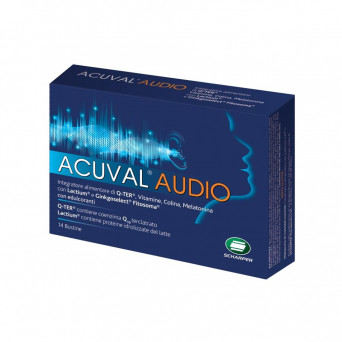 Acuval audio 14 sachets indicated to combat tinnitus and hearing problems