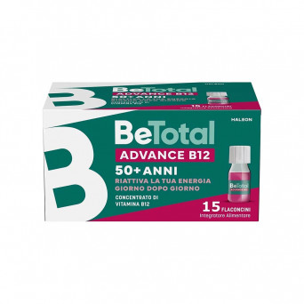 BeTotal Advance B12 15 Flaconcini integratore alimentare concentrato di Vitamina B12