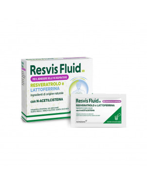 Resvis fluid xr 12 sachets food supplement for the well-being of the respiratory tract