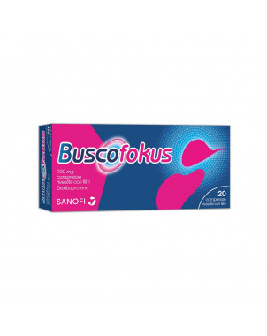 Buscofokus 200 mg 20 compresse indicato negli adulti per il trattamento sintomatico a breve termine del dolore