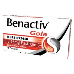 Benactiv gola confezione da 16 pastiglie limone e miele