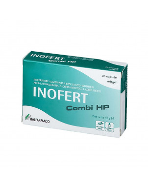 Inofert Combi HP 20 cápsulas complemento alimenticio especialmente formulado para el Síndrome de Ovario Poliquístico