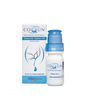 Coqun Ophthalmic Solution 10 ml indicated as a complementary treatment to hypotensive therapy in glaucoma