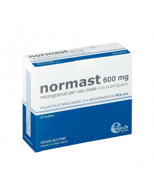 Normast 20 sachets useful for reducing pain caused by inflammatory events