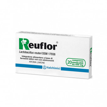 Reuflor 20 chewable tablets promotes the balance of intestinal flora