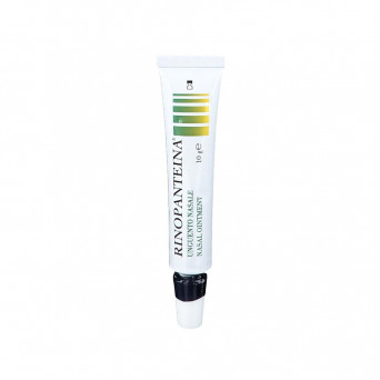 Rinopanteina nasal ointment 10 g indicated to lubricate and maintain hydration of the nasal mucosa