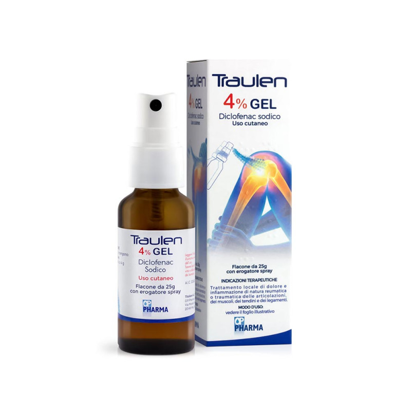 Traulen gel 25 g 4% uso cutaneo