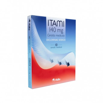 Itami medicated plaster 10 pieces 140 mg indicated for the local treatment of painful and inflammatory conditions