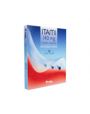 Itami medicated plaster 10 pieces 140 mg indicated for the local treatment of painful and inflammatory conditions