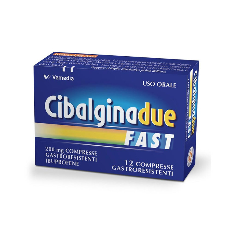 Cibalgina Due Fast 12 comprimés 200 mg