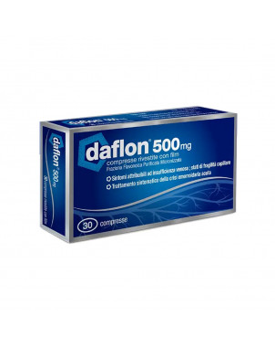 Daflon 500 mg 30 comprimés neutralise les symptômes imputables à l'insuffisance veineuse dont les hémorroïdes