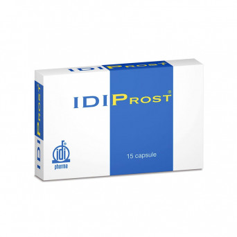 Idiprost 15 capsules indicated to reduce hypertrophic, hyperplastic and inflammatory processes of the prostate gland.