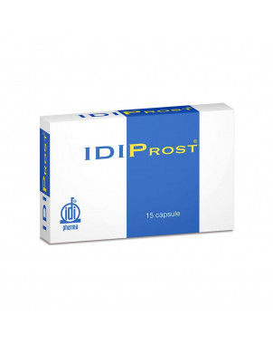 Idiprost 15 capsules indicated to reduce hypertrophic, hyperplastic and inflammatory processes of the prostate gland.