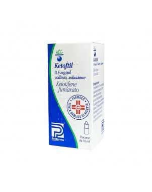 Ketoftil eye drops 10 ml indicated in the treatment of acute and chronic inflammation of an allergic nature