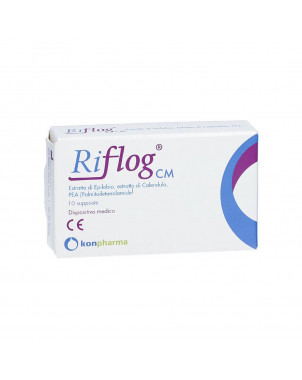 Riflog CM 10 suppositories food supplement indicated in case of inflammation of the urinary tract