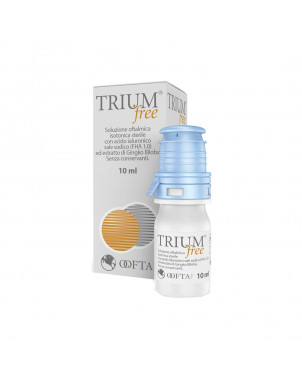 Trium free Soluzione oftalmica utile per proteggere le cellule corneali, lubrificare la superficie oculare