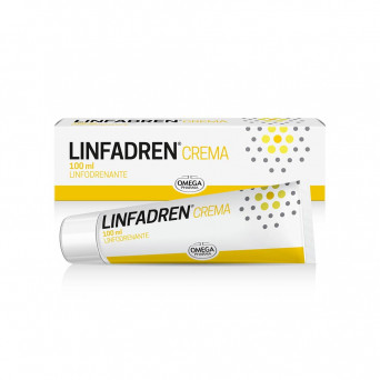 Linfadren lymphatic drainage cream useful for stimulating the functionality of the microcirculation of the legs