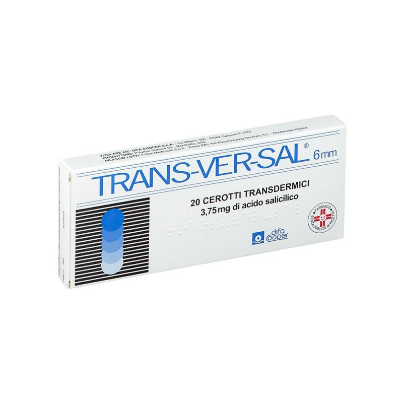 Transversal 20 cerotti 3,75 mg/6 mm