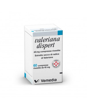 Valeriana dispert 45 mg 60 coated tablets indicated to promote sleep and ensure a calming effect