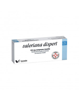 Valeriana dispert 125 mg 20 tablets indicated to promote sleep and ensure a calming effect