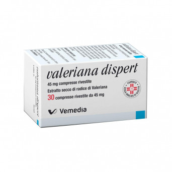 Valeriana dispert 45 mg 30 tablets indicated to promote sleep and ensure a calming effect