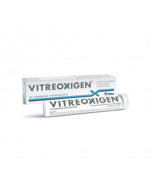 Vitreoxigen 20 comprimidos efervescentes, complemento alimenticio útil en presencia de moscas volantes vítreas