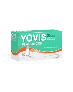 Yovis 10 flaconcini utile per favorire l’equilibrio della flora batterica intestinale alterata