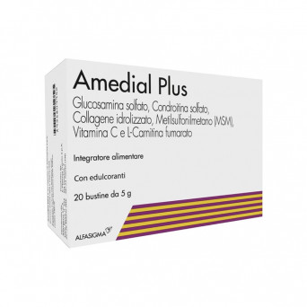 Amedial plus 20 bustine utile per regolare formazione del collagene alle articolazioni