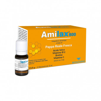 Amilax 600 10 flaconcini integratore alimentare utile come supporto per il sistema immunitario