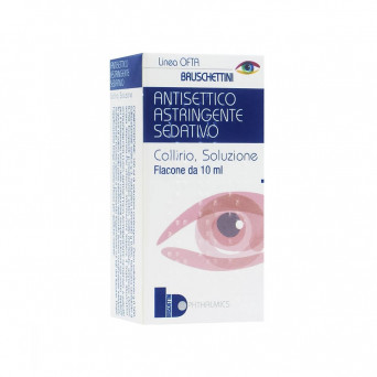 Antiseptic, astringent, sedative eye drops indicated in the treatment of simple conjunctivitis or eye infections