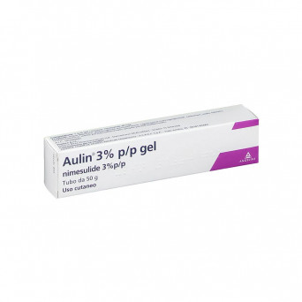 Aulin 3% gel 50 g indicated for the local treatment of pain associated with sprains and tendonitis