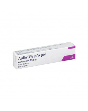 Aulin 3% gel 50 g indicated for the local treatment of pain associated with sprains and tendonitis