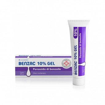 Benzac 10% gel 40 g indicato in caso di acne, brufoli e punti neri della pelle di viso e corpo.