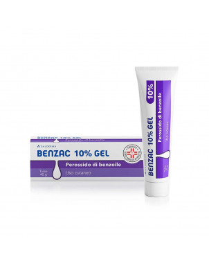 Benzac 10% gel 40 g indicato in caso di acne, brufoli e punti neri della pelle di viso e corpo.