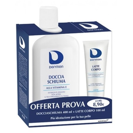 Dermon Bagnodoccia Vitamina E 400 ml + Latte Corpo 100 ml