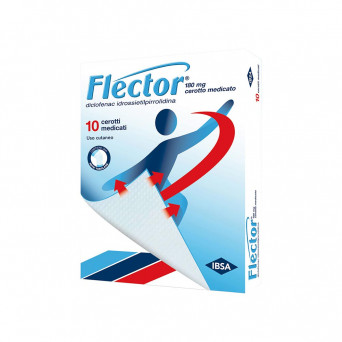 Flector 10 medicated plasters 180 mg with analgesic and anti-inflammatory action