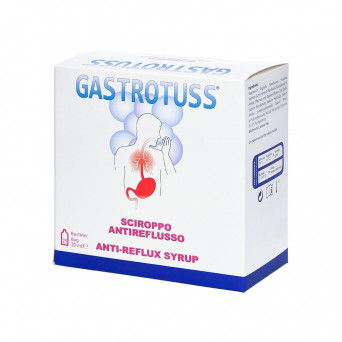 Gastrotuss 25 sachets anti-reflux syrup Indicated for the reduction of symptoms caused by gastroesophageal reflux