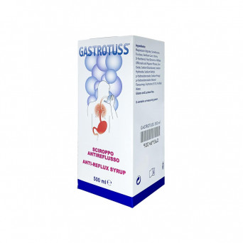 Gastrotuss 500 ml anti-reflux syrup indicated for the reduction of symptoms caused by gastroesophageal reflux