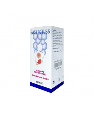 Gastrotuss 500 ml sciroppo antireflusso indicato per la riduzione dei sintomi causati dal reflusso gastroesofageo