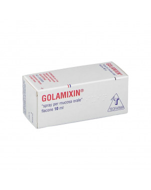 Golamixin oropharyngeal spray 10 ml indicated for the topical therapy of stomatitis