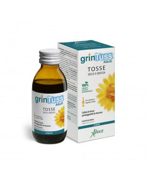 Sirop Grintuss adultes 180 g indiqué pour les toux sèches et grasses