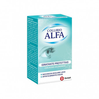 Collirio Alfa idratante protettivo 10 ml indicato per alleviare gli stati di secchezza lieve ed affaticamento oculare