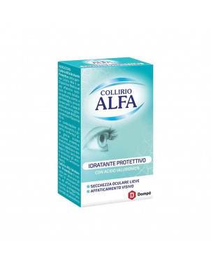 Collirio Alfa idratante protettivo 10 ml indicato per alleviare gli stati di secchezza lieve ed affaticamento oculare